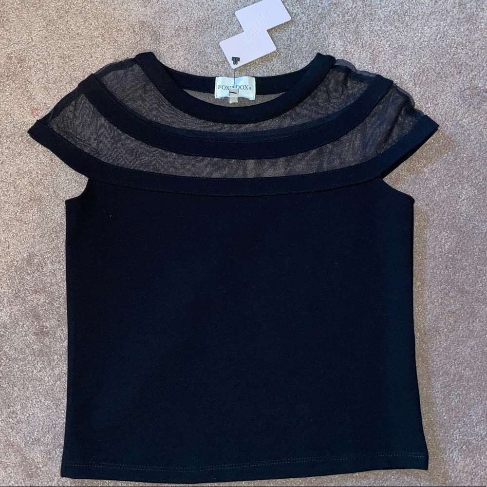 foxiedox black crop top